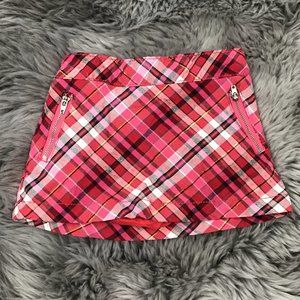 Toughskins | Girl's Skirt | Red & Pink Plaid | 12 M